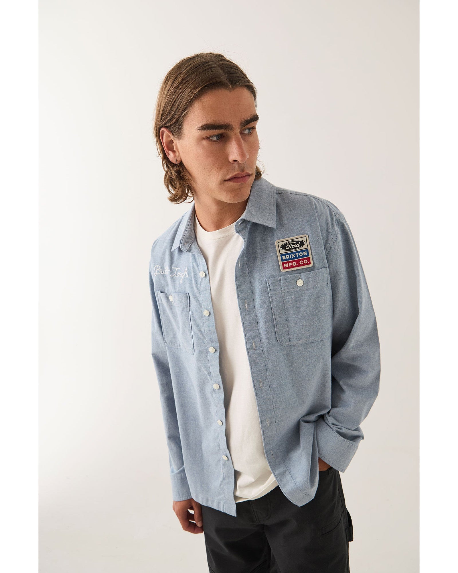 FORD SERVICE DEPT WORKSHIRT - BLUE CHAMBRAY