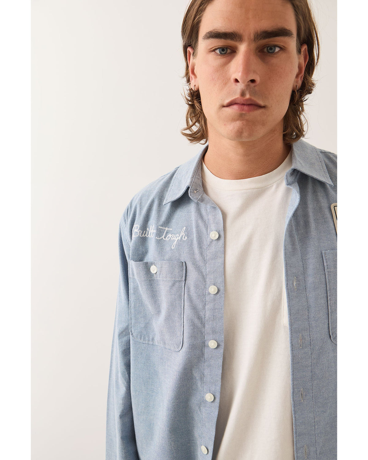 FORD SERVICE DEPT WORKSHIRT - BLUE CHAMBRAY