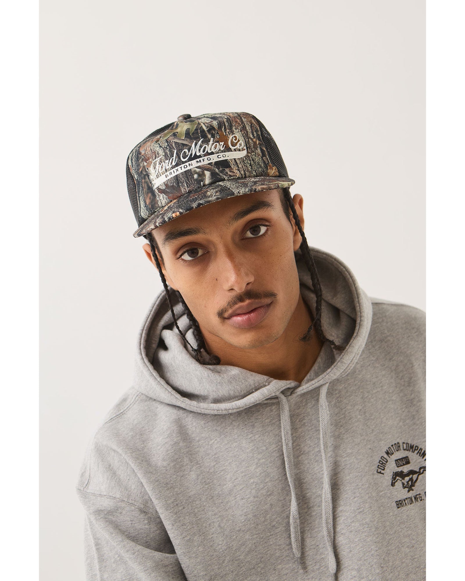 FORD X BRIXTON TRUCKER HAT - BOXWOOD GREEN