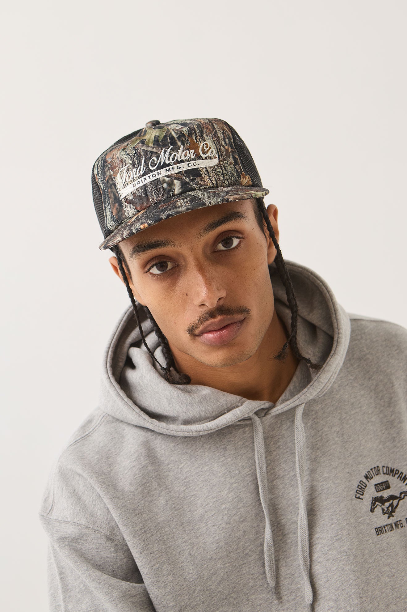 FORD X BRIXTON TRUCKER HAT - BOXWOOD GREEN