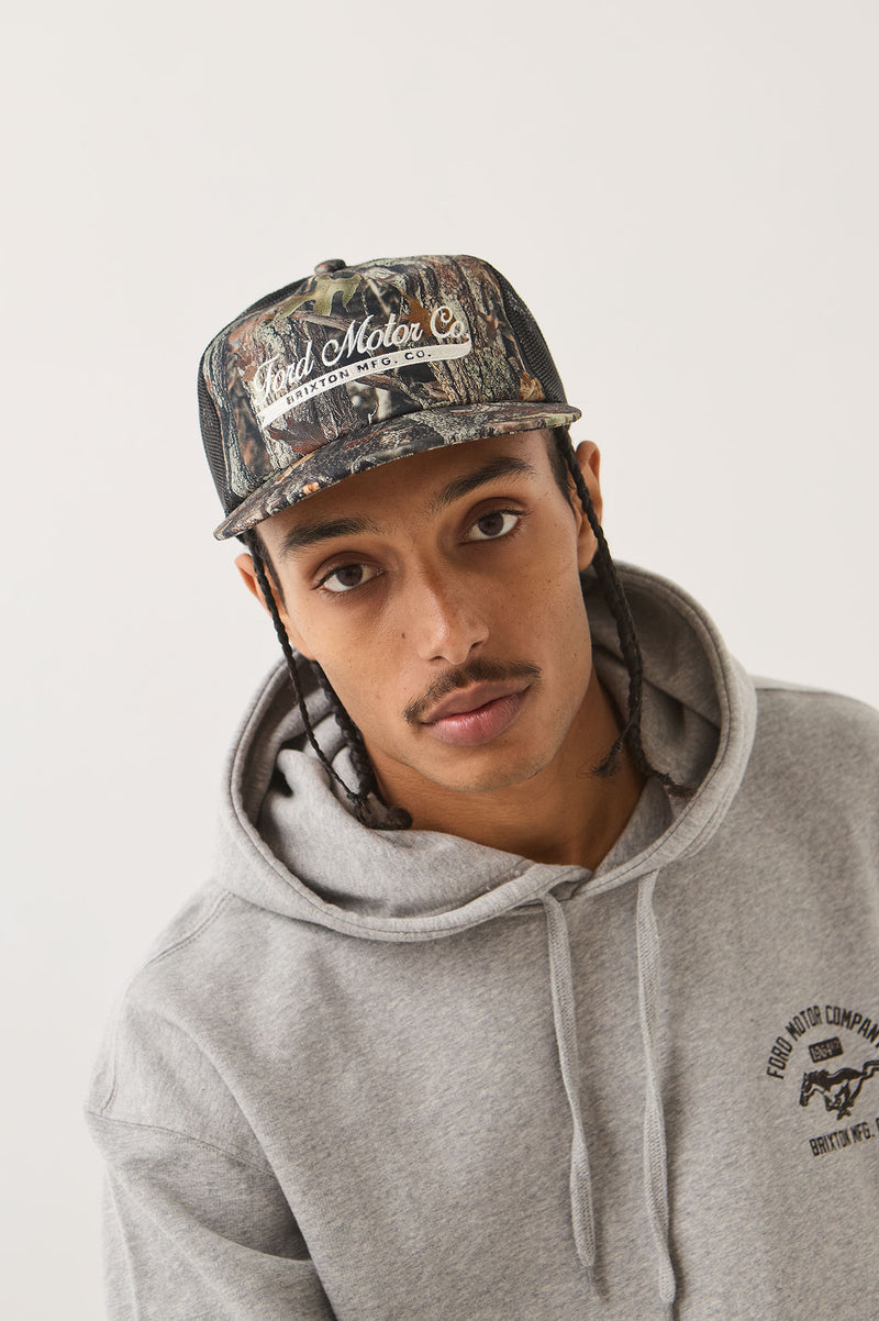 FORD X BRIXTON TRUCKER HAT - BOXWOOD GREEN