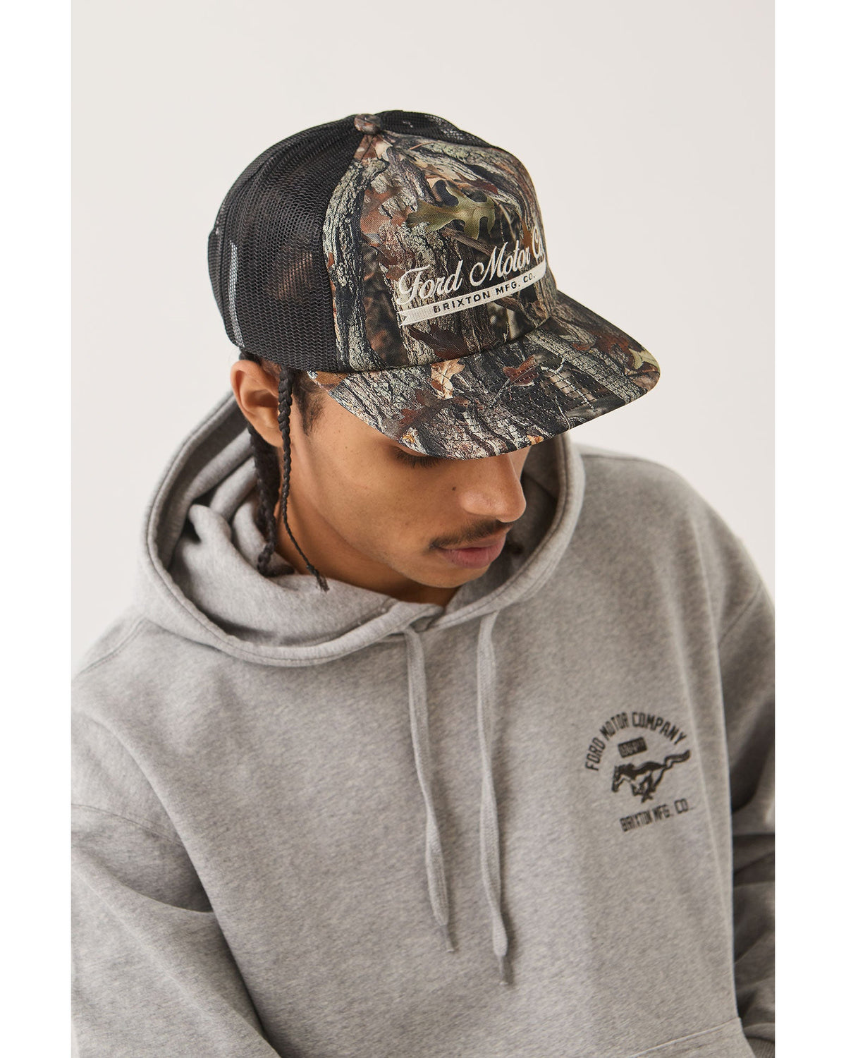 FORD X BRIXTON TRUCKER HAT - BOXWOOD GREEN
