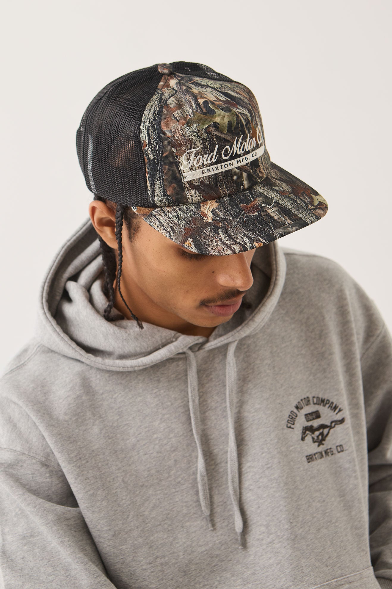 FORD X BRIXTON TRUCKER HAT - BOXWOOD GREEN
