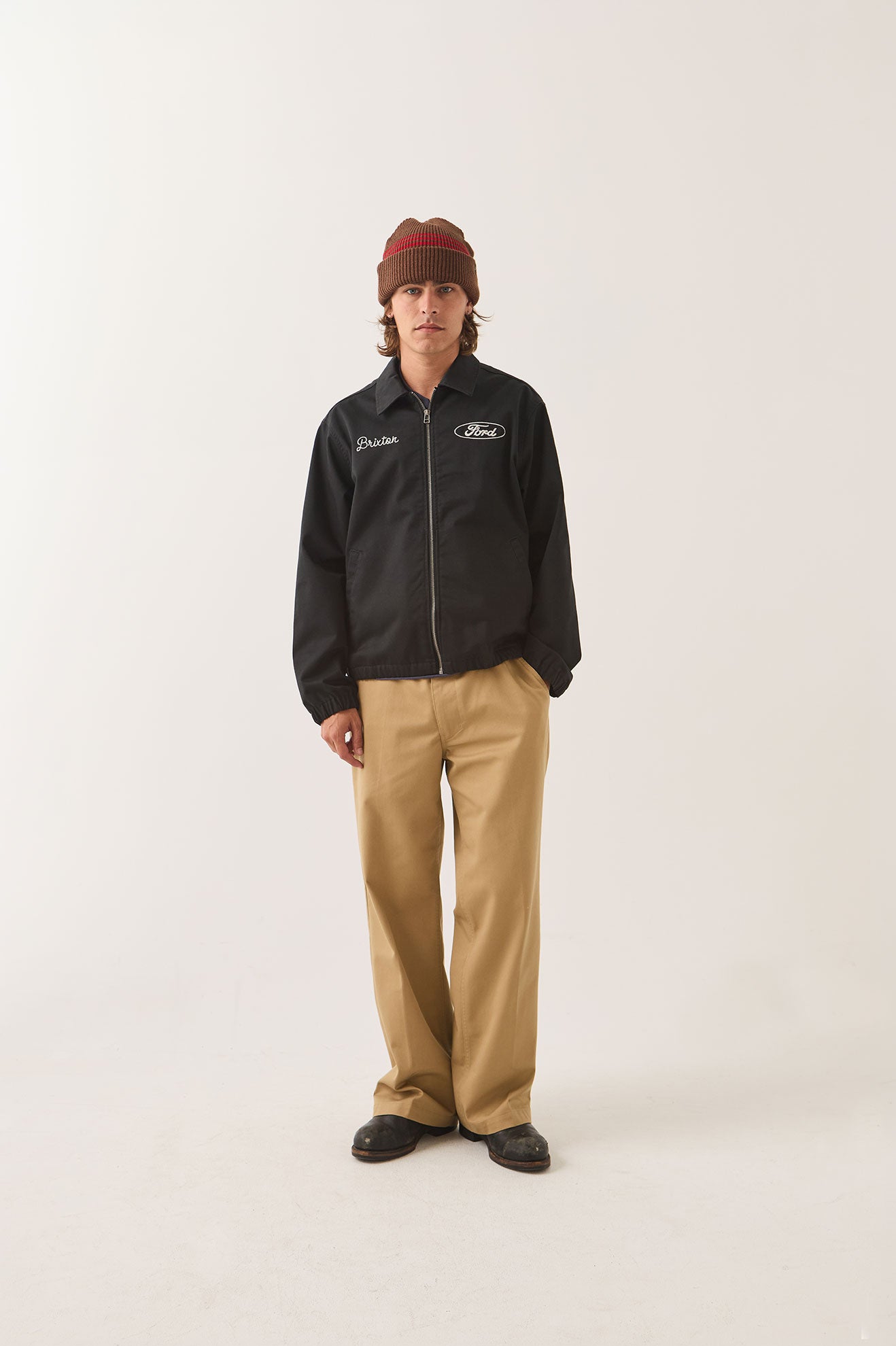 FORD BUILT TOUGH HARRINGTON JAKET - BURNT RUBBER