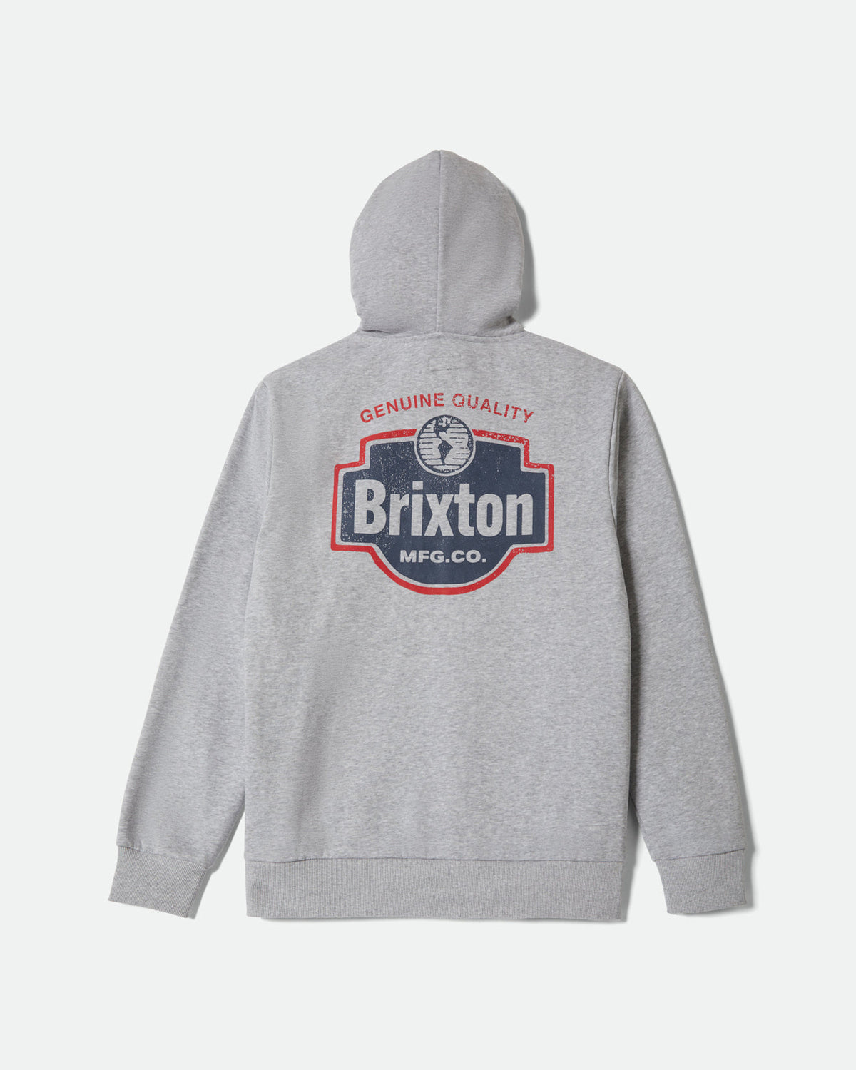 GENUINE QUALITY HOODIE - GUNMETAL HEATHER