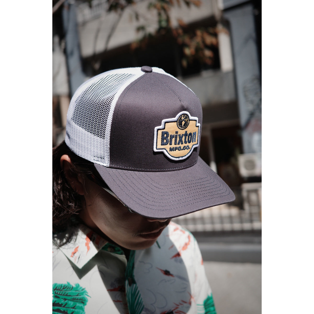 GENUINE QLTY C NP MP TRUCKER HAT - MOOD INDIGO/WHITE