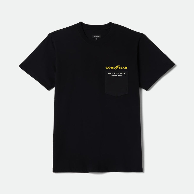 GOODYEAR SERVICE POCKET TEE - BLACK
