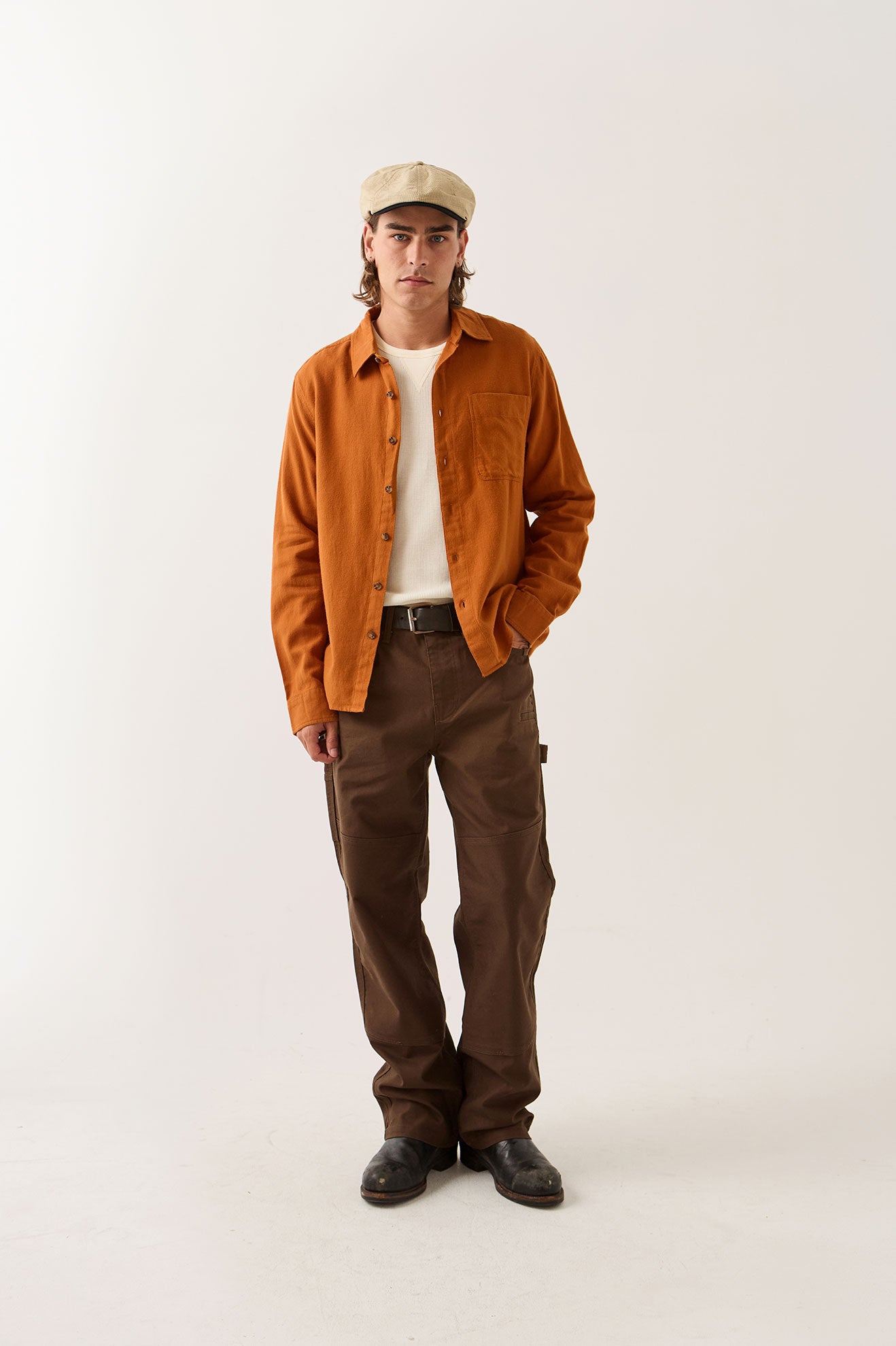 HASTING LW FLANNEL - CARAMEL