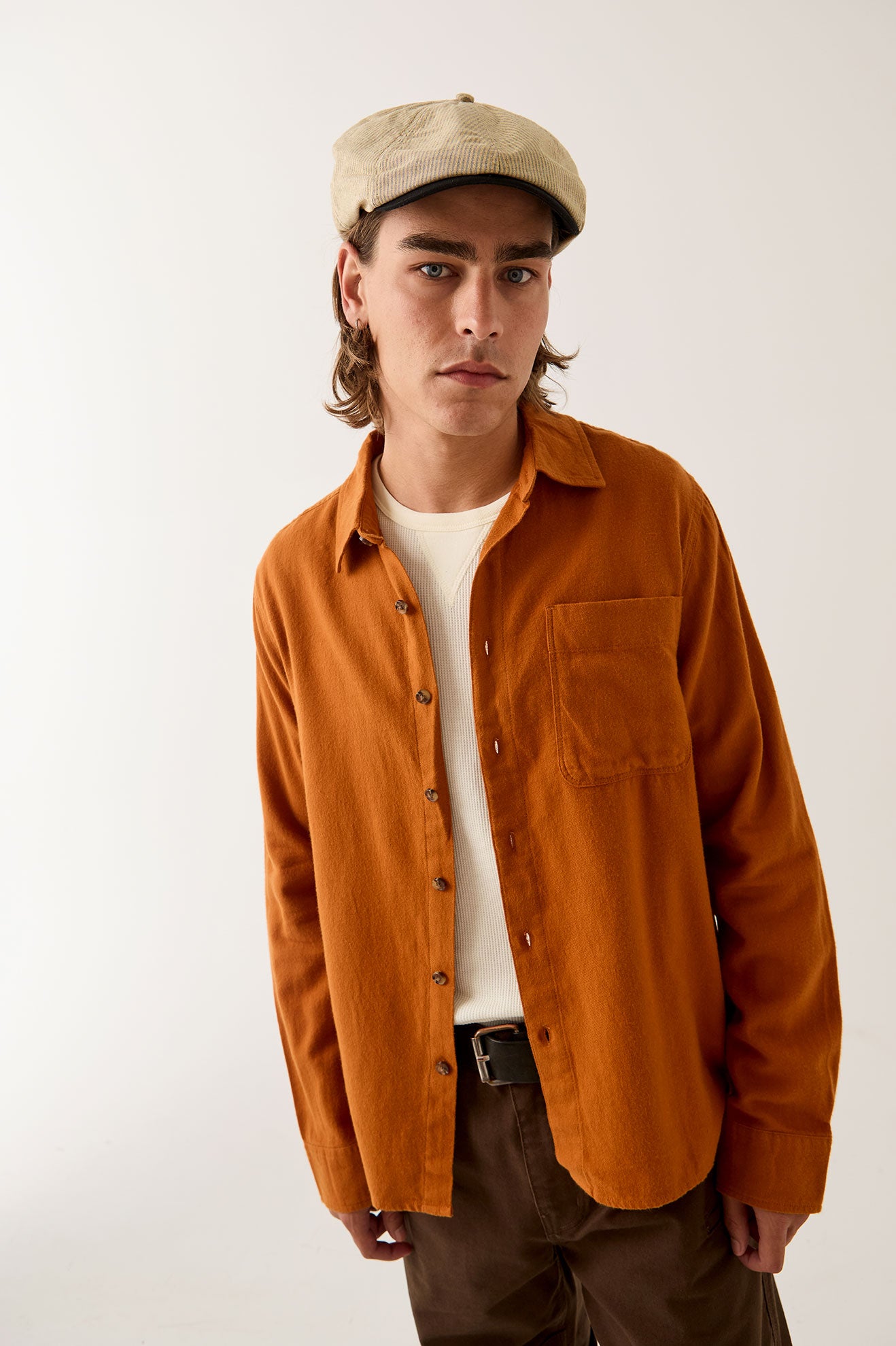 HASTING LW FLANNEL - CARAMEL