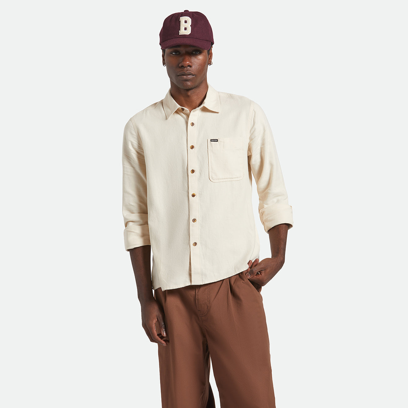 HASTING LW FLANNEL - WHITECAP