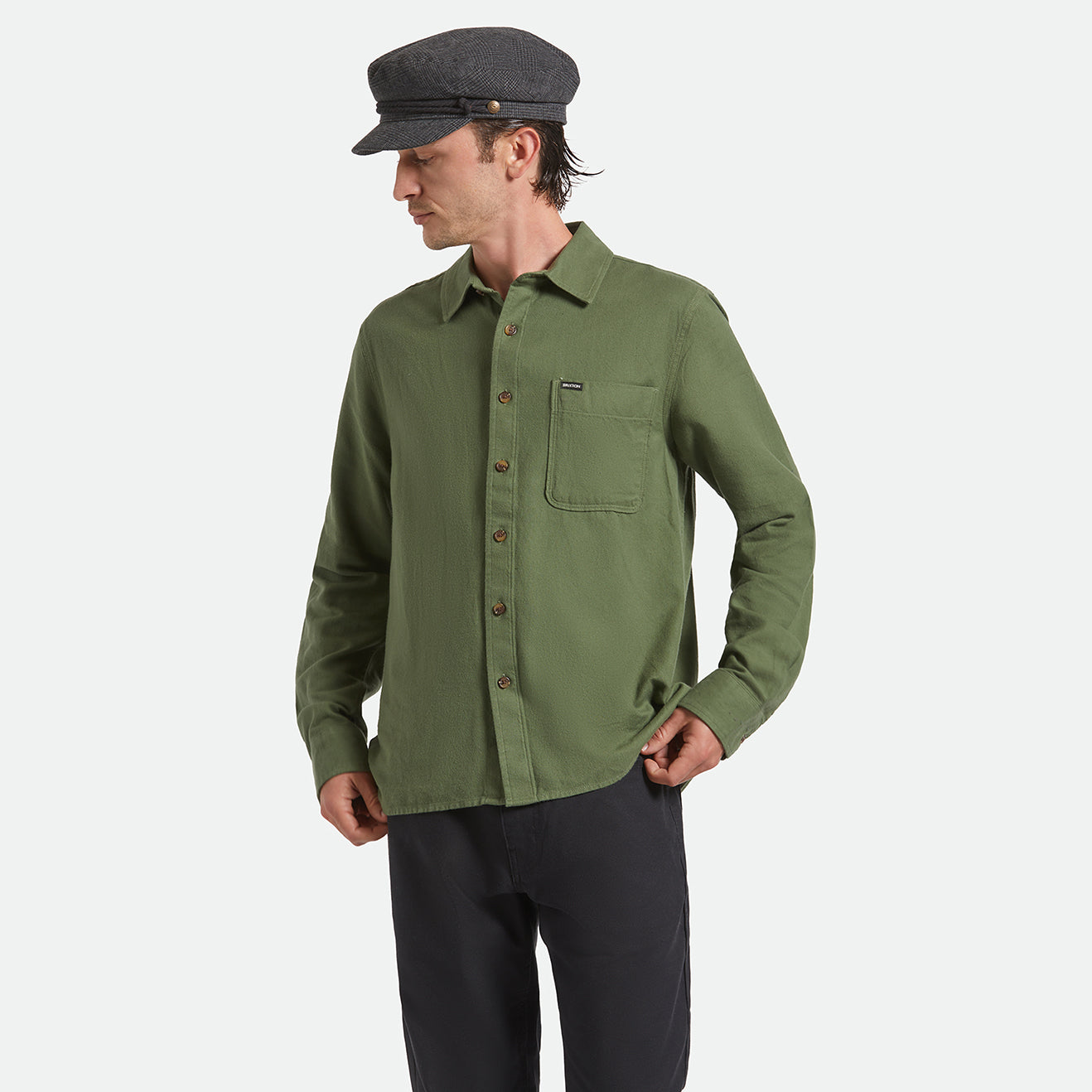 HASTING LW FLANNEL - WILD GREEN