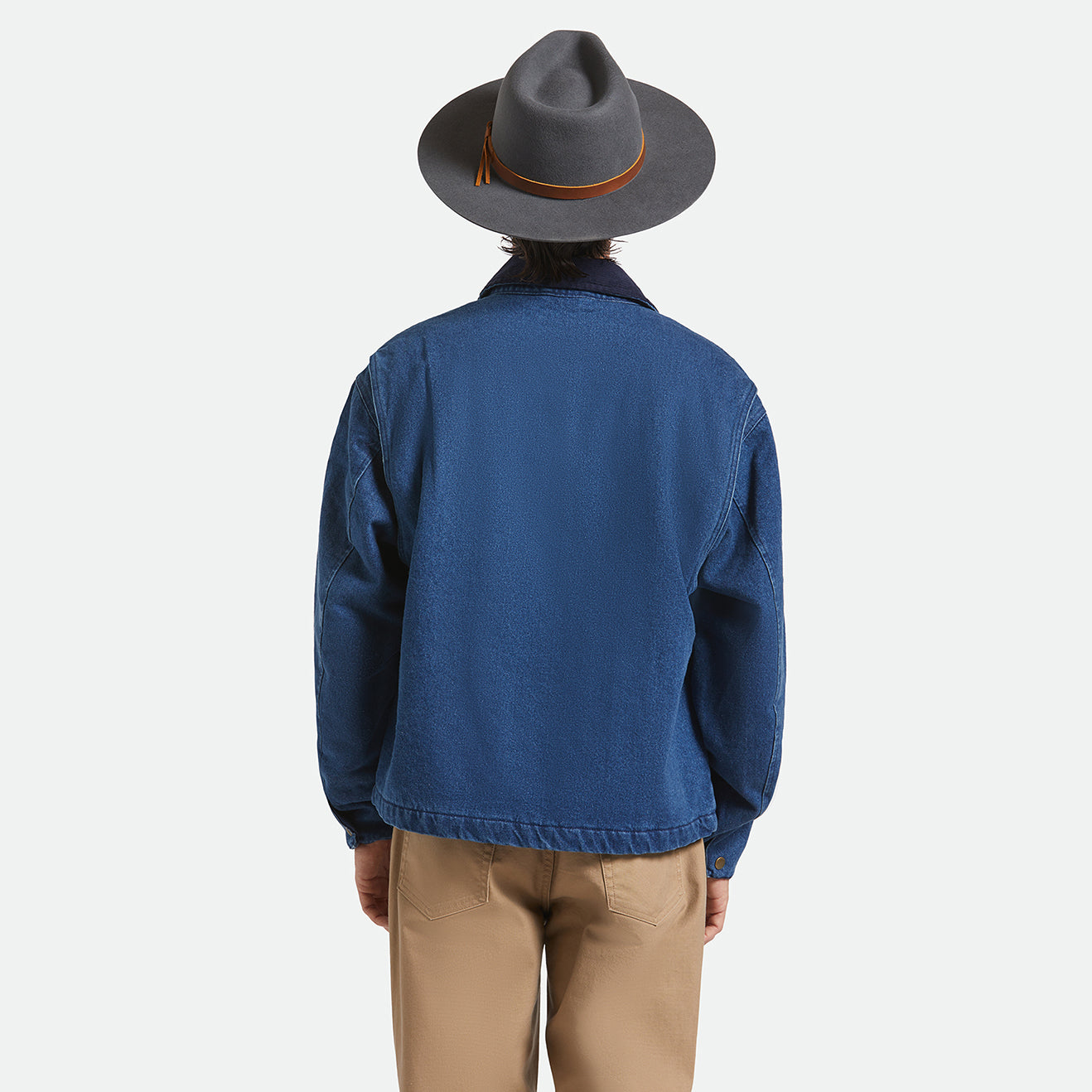 HAWKINS WTHR GUARD COWBOY HAT - ASPHALT/BROWN