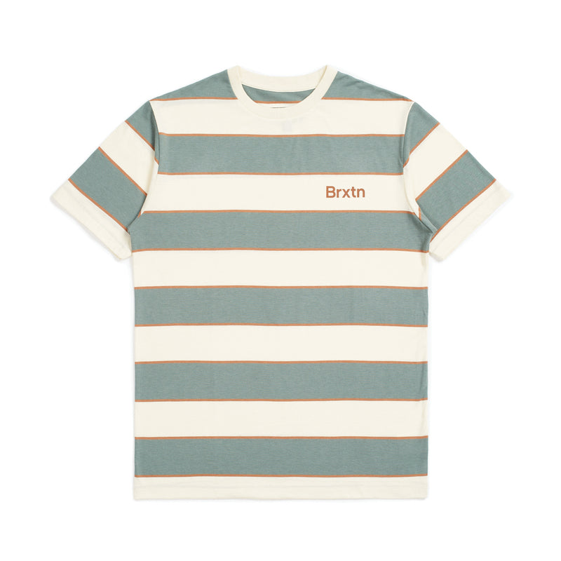 HILT PRINT S/S KNIT - DOVE/CYPRESS