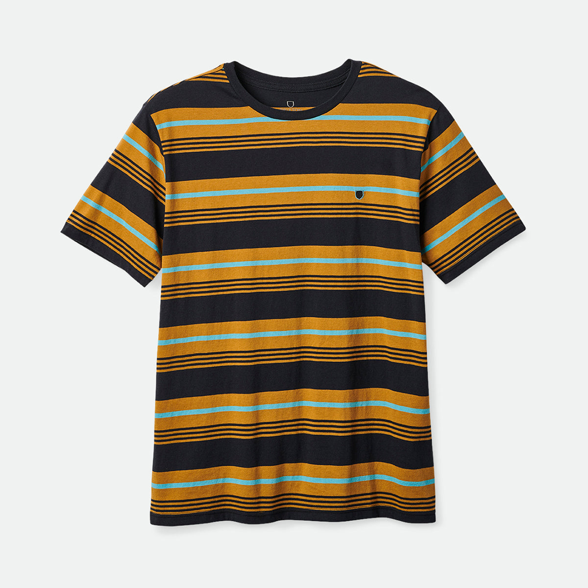 HILT SHIELD S/S KNIT-MEDAL BRONZE/BLACK/TEAL