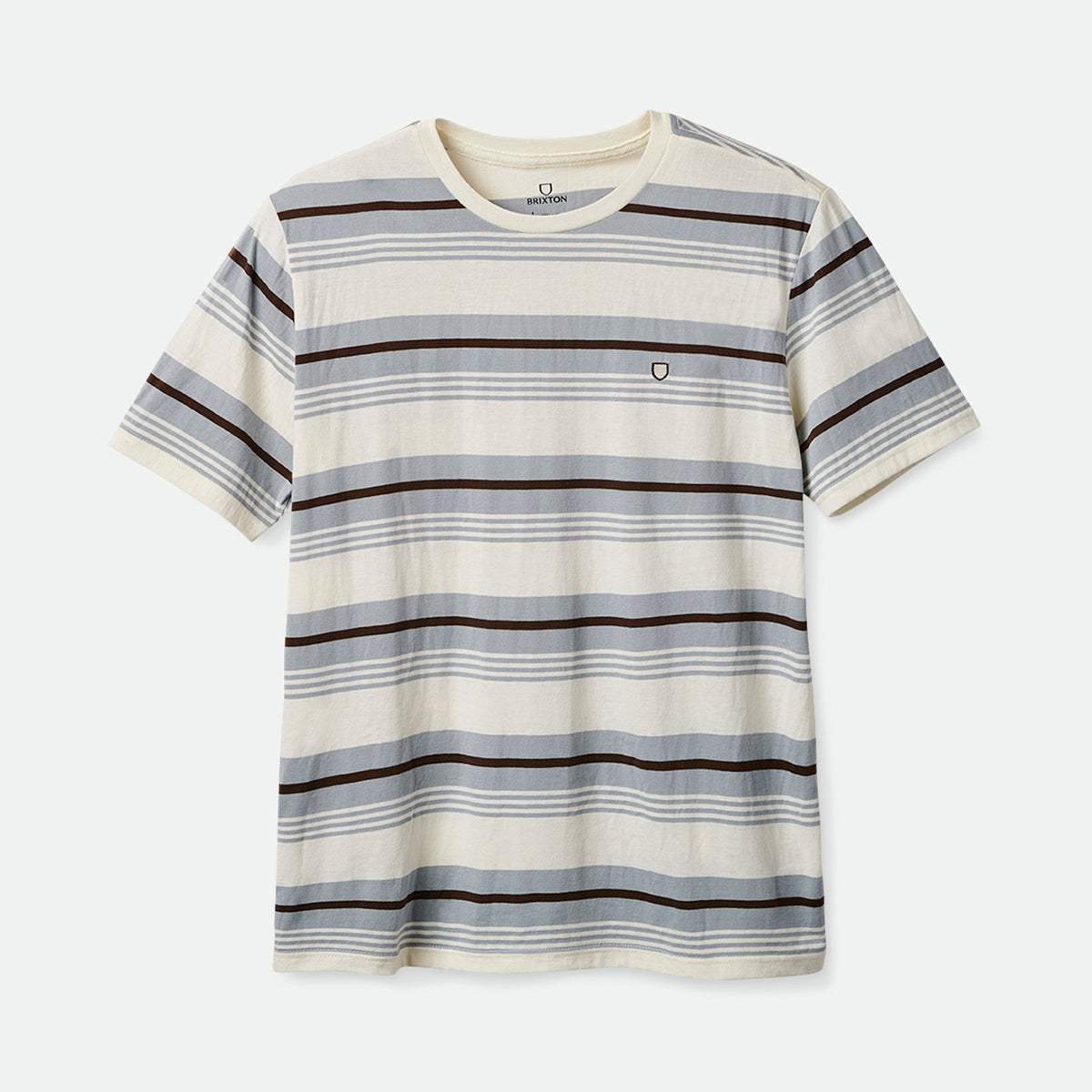 HILT SHIELD S/S KNIT-OFF WHITE/HAZE/DEEP BROWN