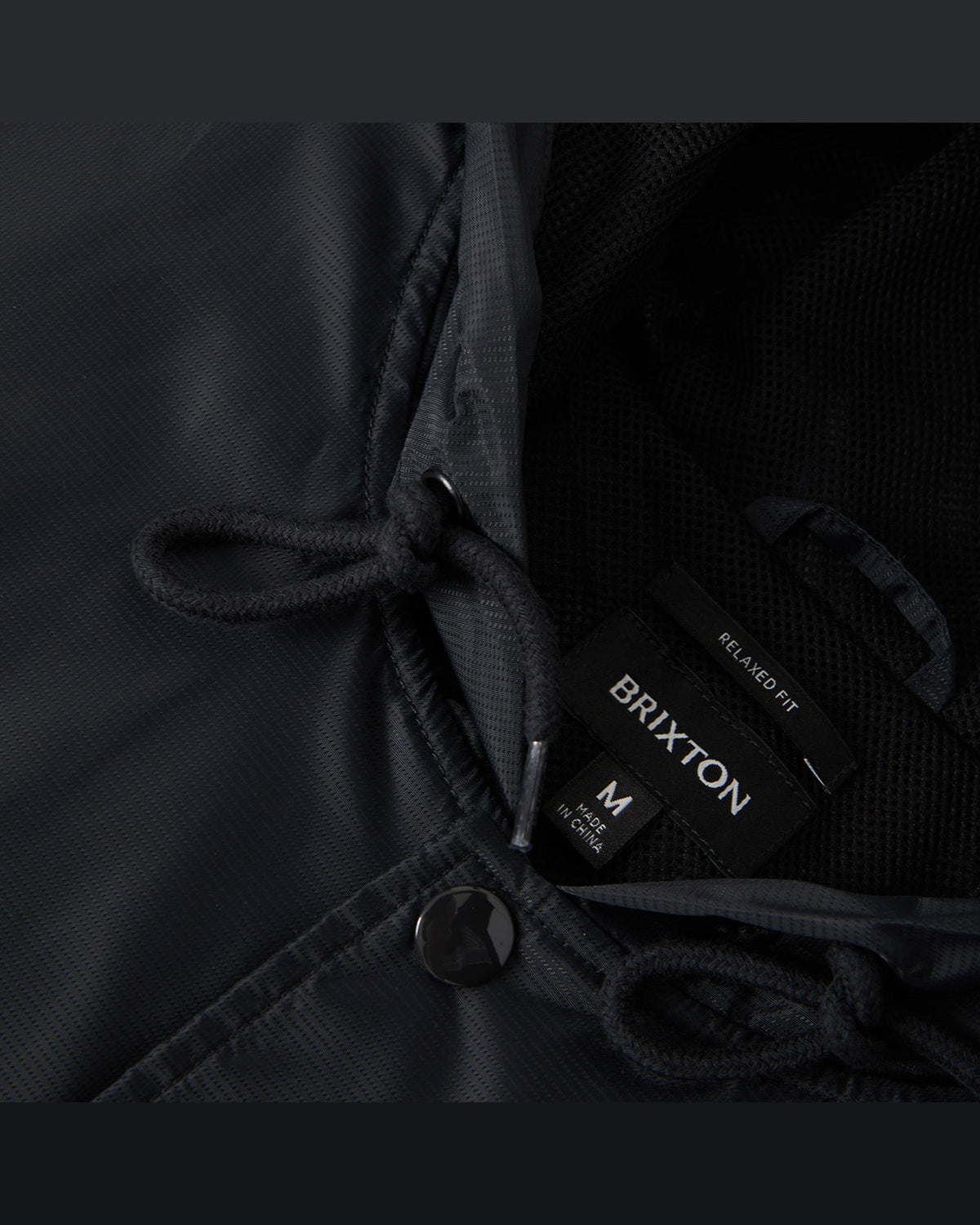 HOODED CLAXTON LW JACKET - BLACK