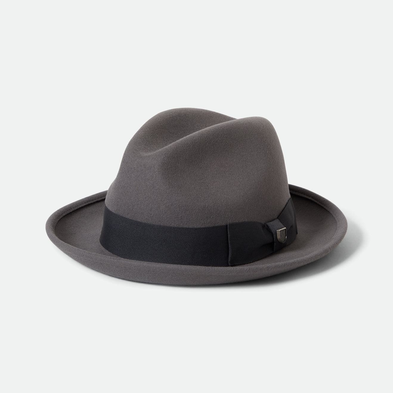 HORTON CB PACKABLE FELT FEDORA - GREY/CHARCOAL