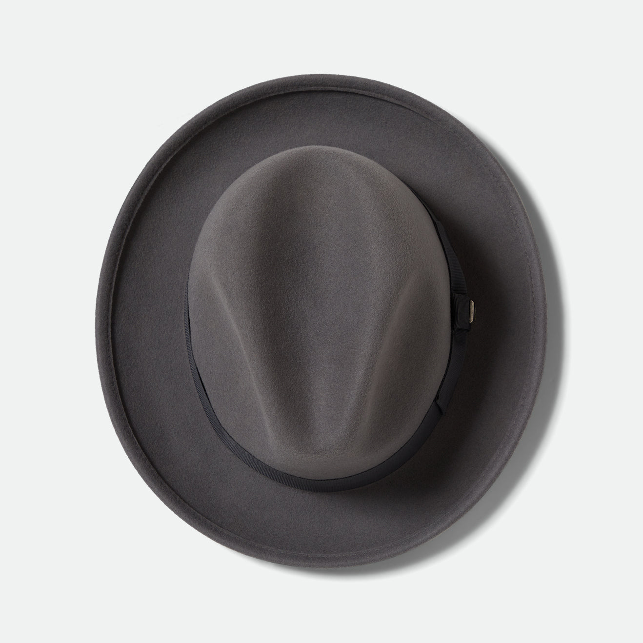 HORTON CB PACKABLE FELT FEDORA - GREY/CHARCOAL