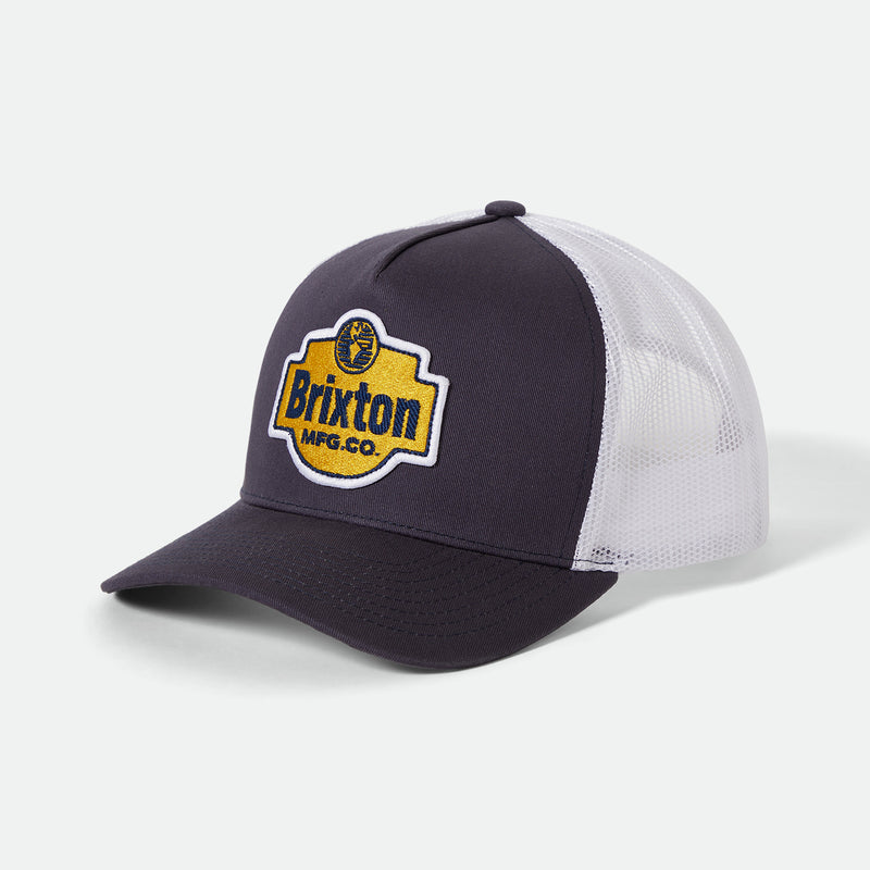 GENUINE QLTY C NP MP TRUCKER HAT - MOOD INDIGO/WHITE