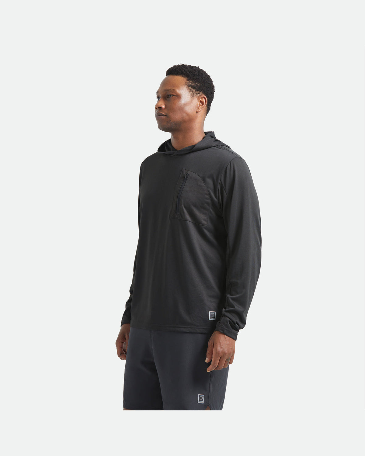 JOURNEY L/S SUN HOODIE - BLACK