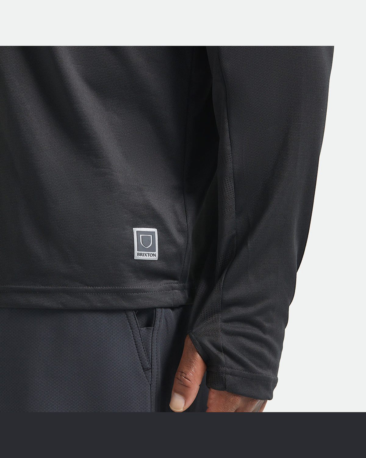 JOURNEY L/S SUN HOODIE - BLACK