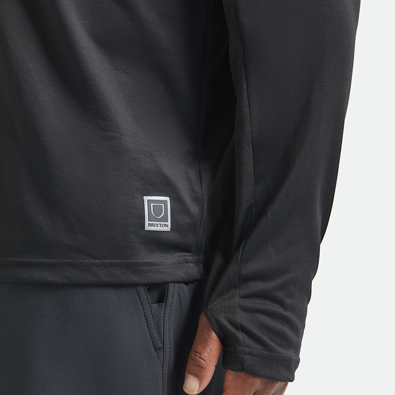 JOURNEY L/S SUN HOODIE - BLACK