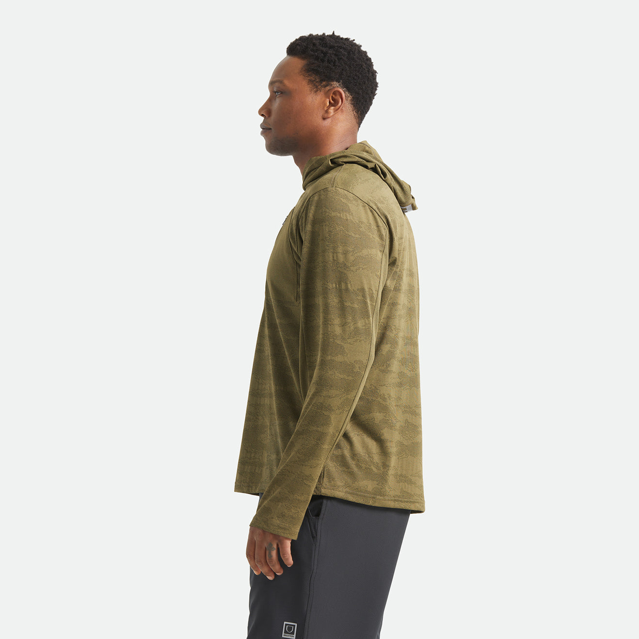 JOURNEY L/S SUN HOODIE - OLIVE TIGER CAMO
