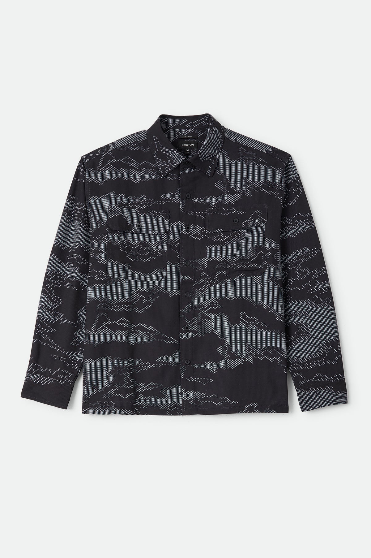 JOURNEY LW L/S WVN - BLACK CAMO