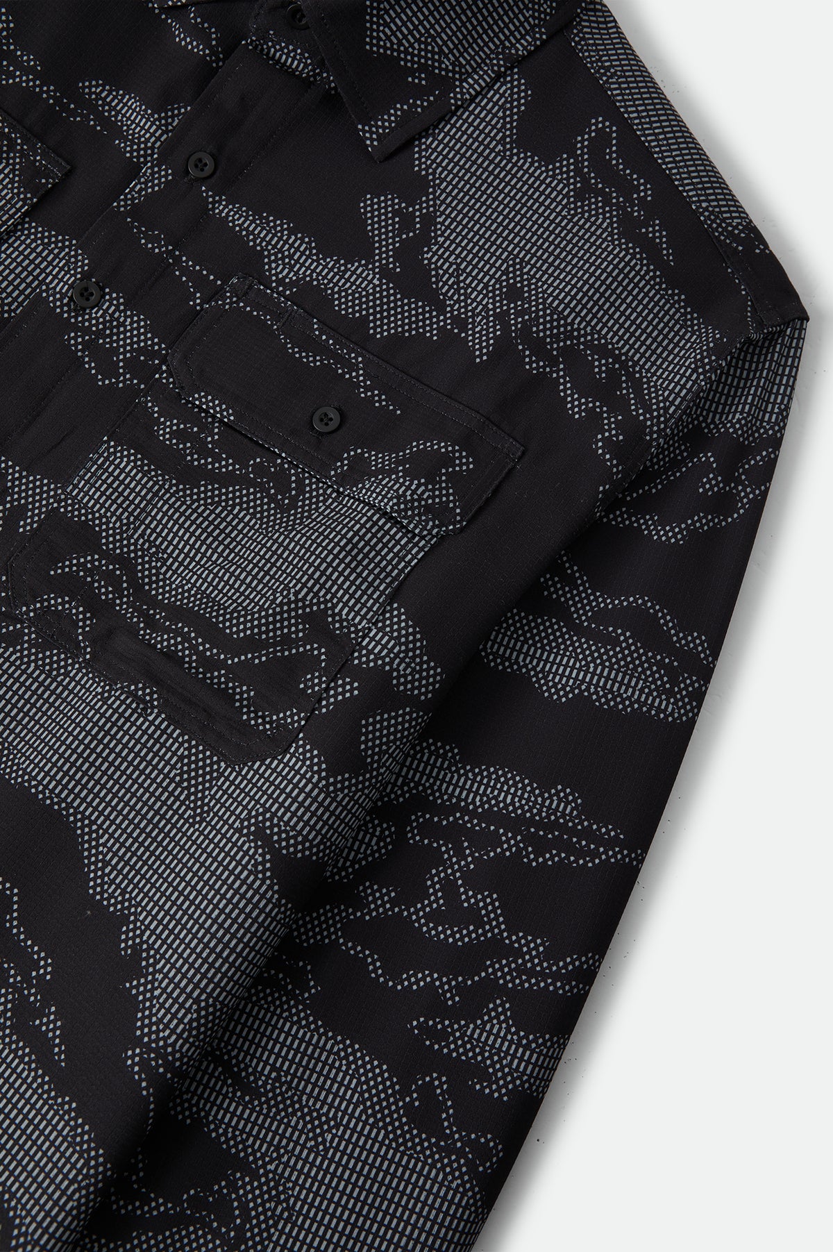 JOURNEY LW L/S WVN - BLACK CAMO