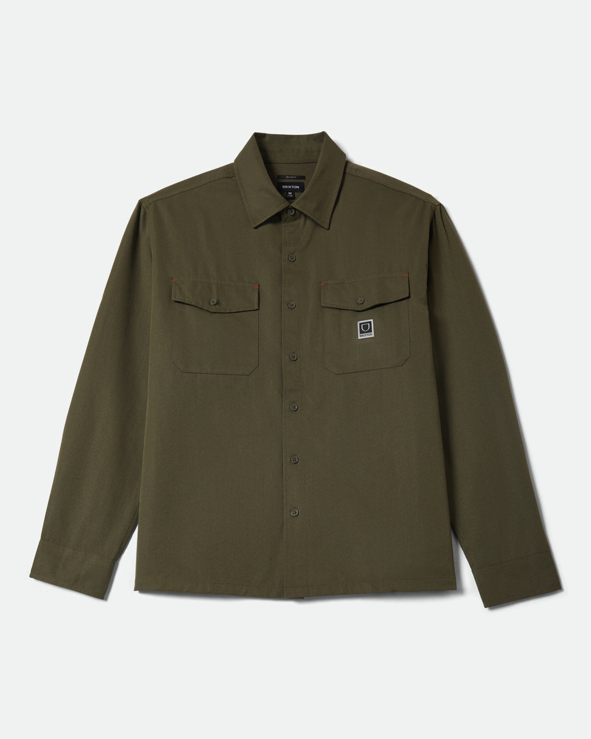JOURNEY LW L/S WVN - DARK OLIVE