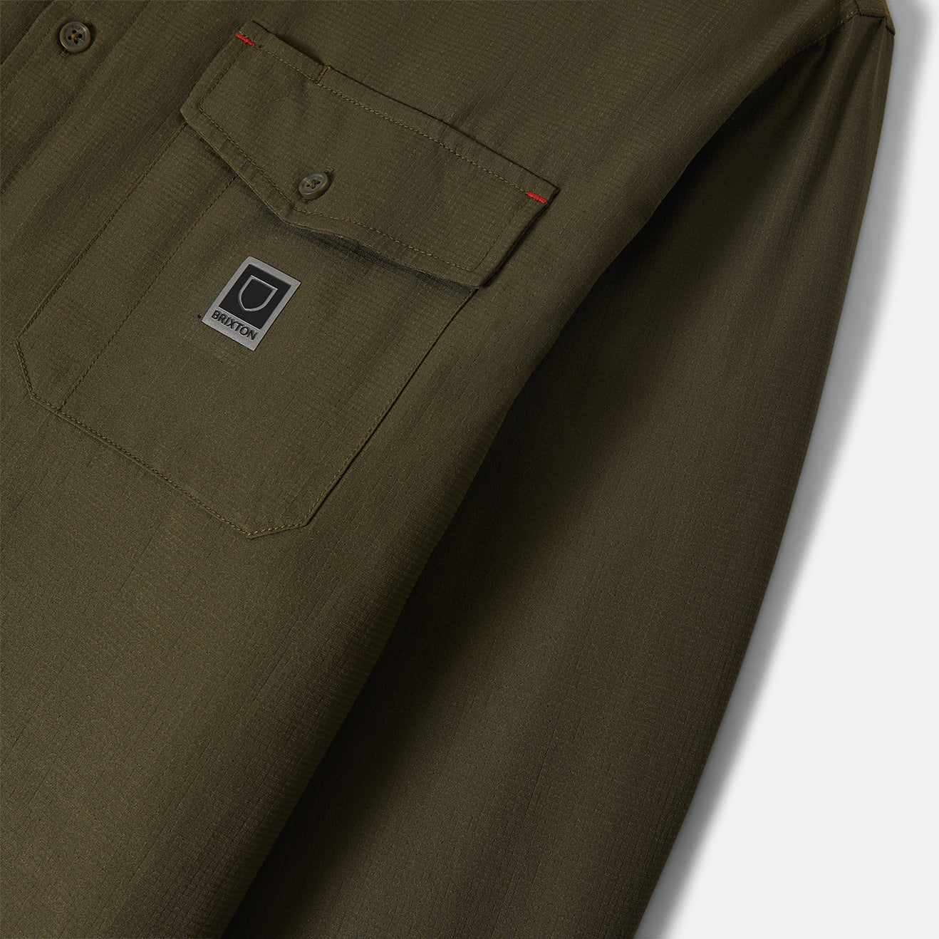 JOURNEY LW L/S WVN - DARK OLIVE