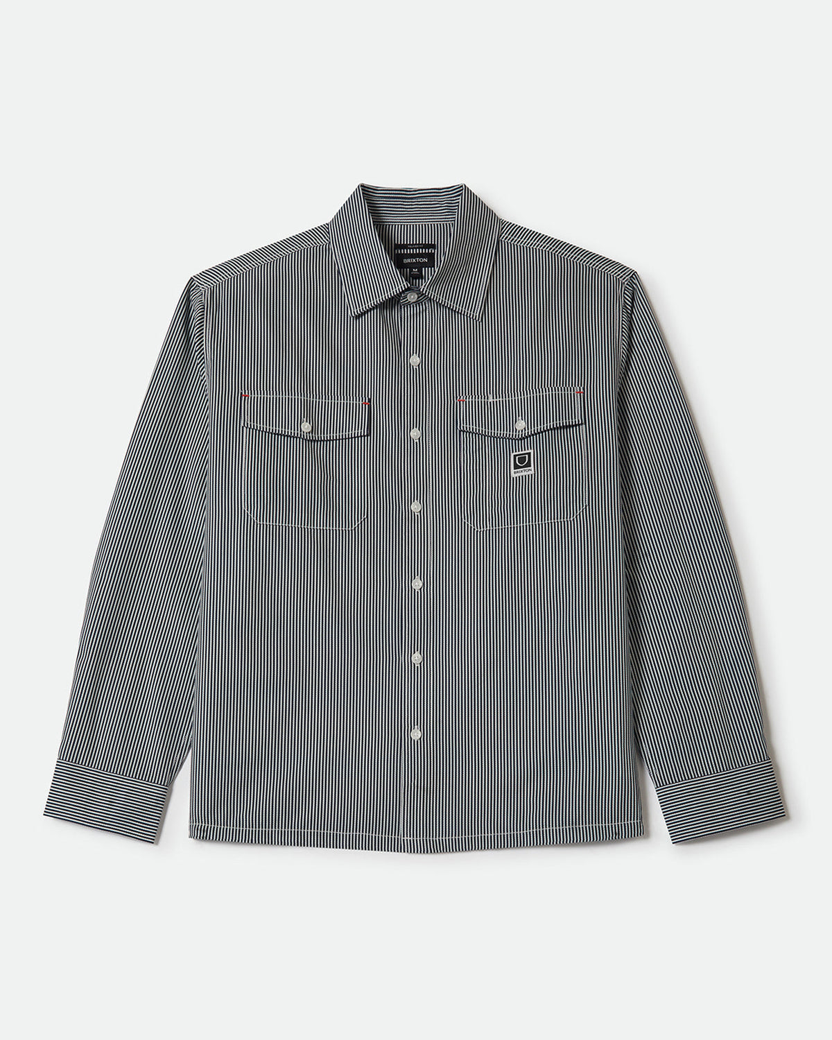 JOURNEY LW L/S WVN - NAVY/WHITE STRIPE