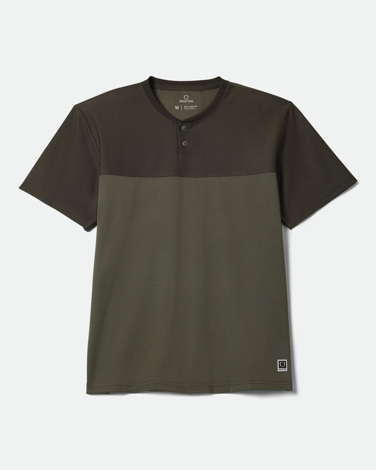 JOURNEY S/S HENLEY - DARK OLIVE