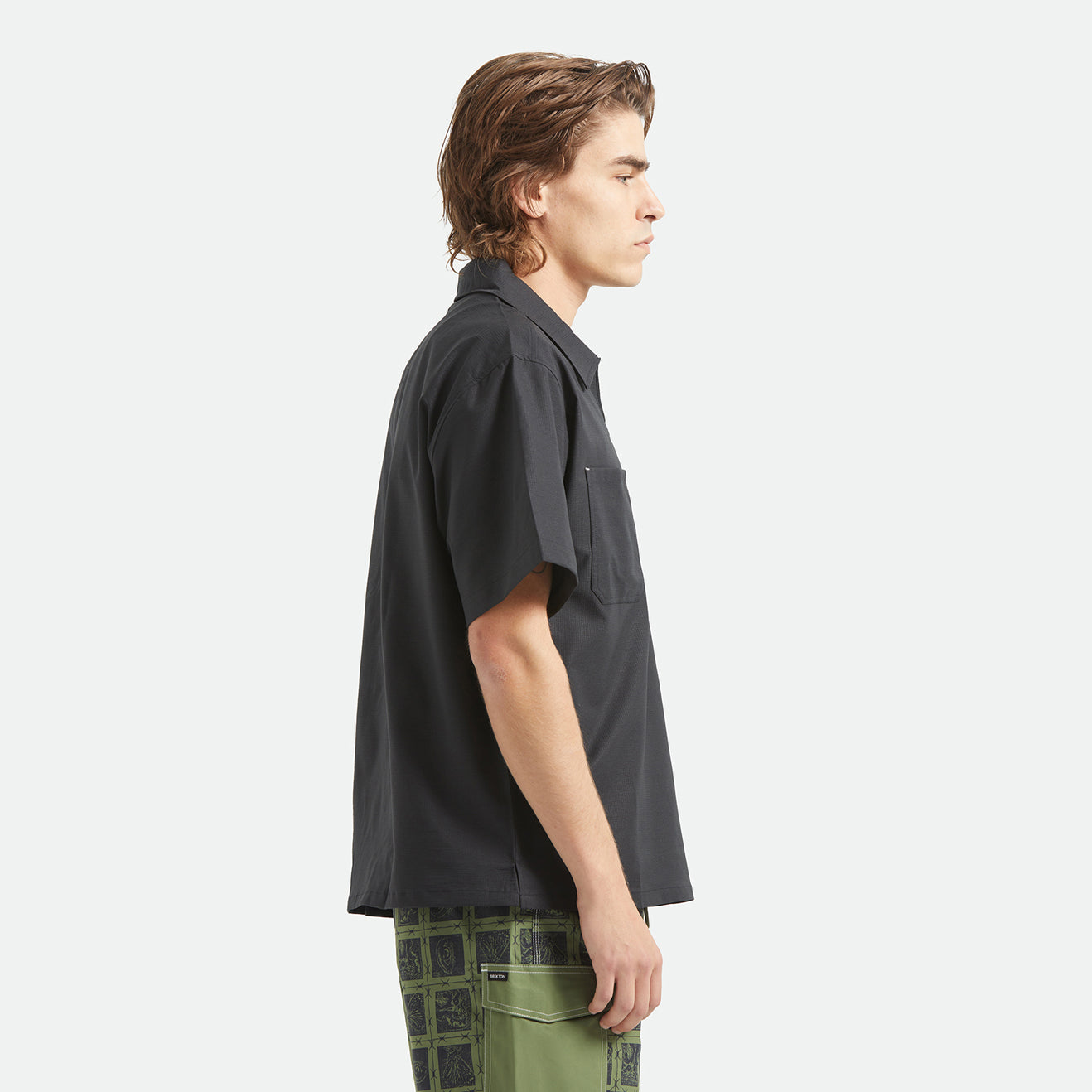ブライトン　移動着 JOURNEY LW S/S WVN - BLACK