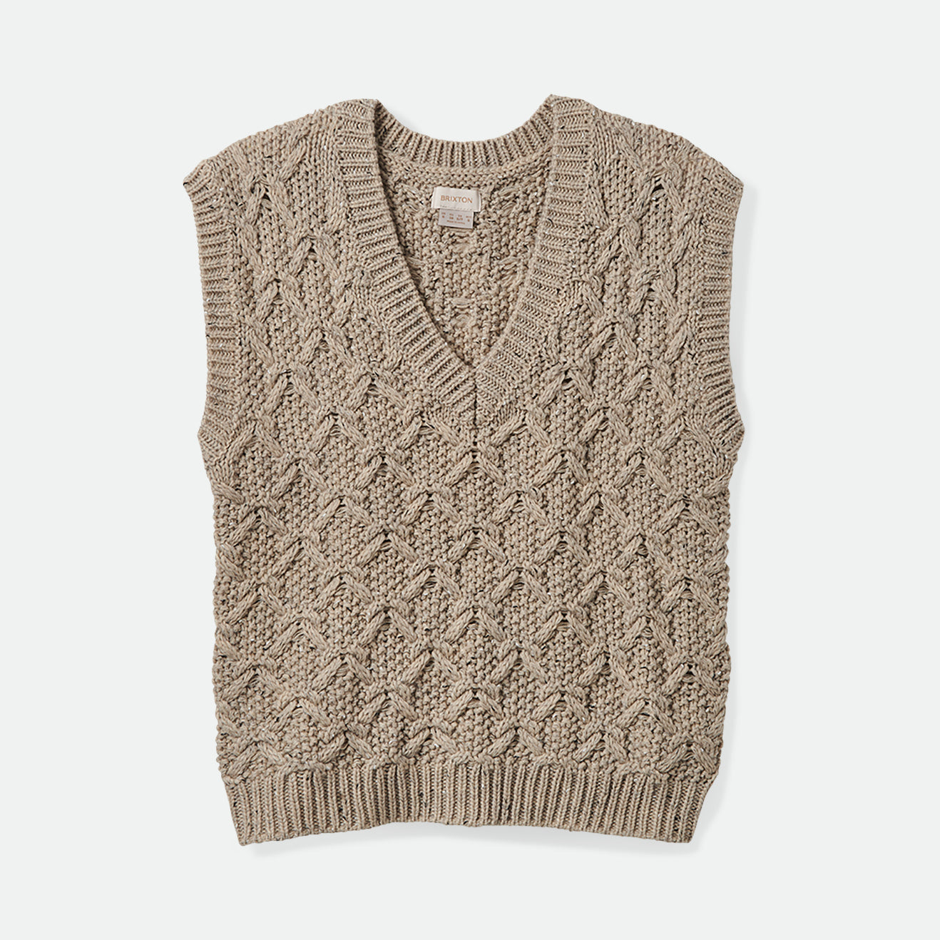 LAFAYETTE OVER SWEATER VEST-MARLED BEIGE