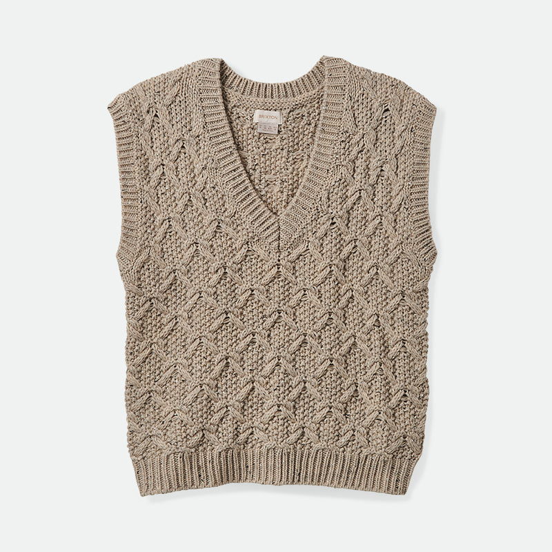 LAFAYETTE OVER SWEATER VEST-MARLED BEIGE