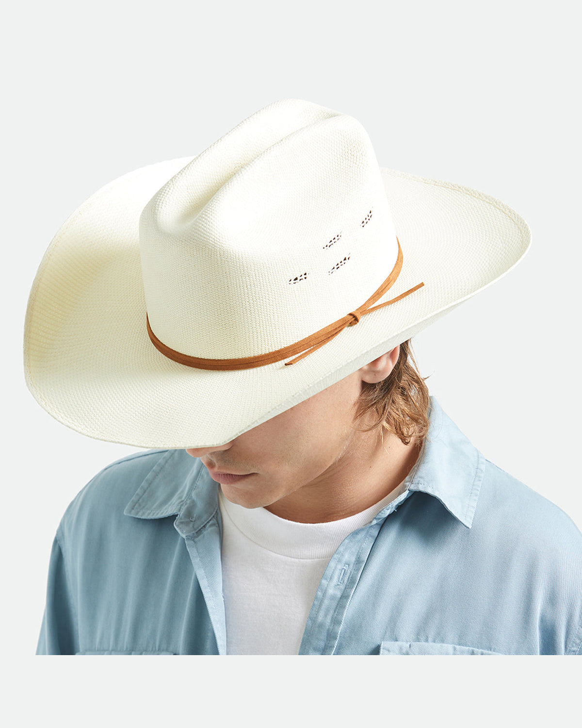 LAREDO STRAW COWBOY HAT - BONE