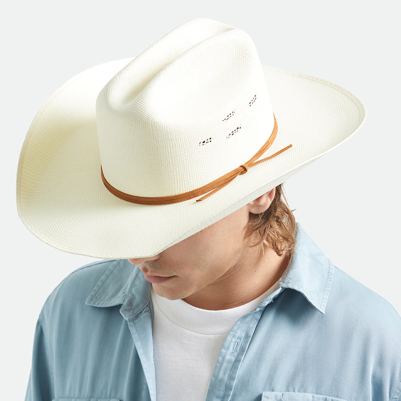 LAREDO STRAW COWBOY HAT - BONE