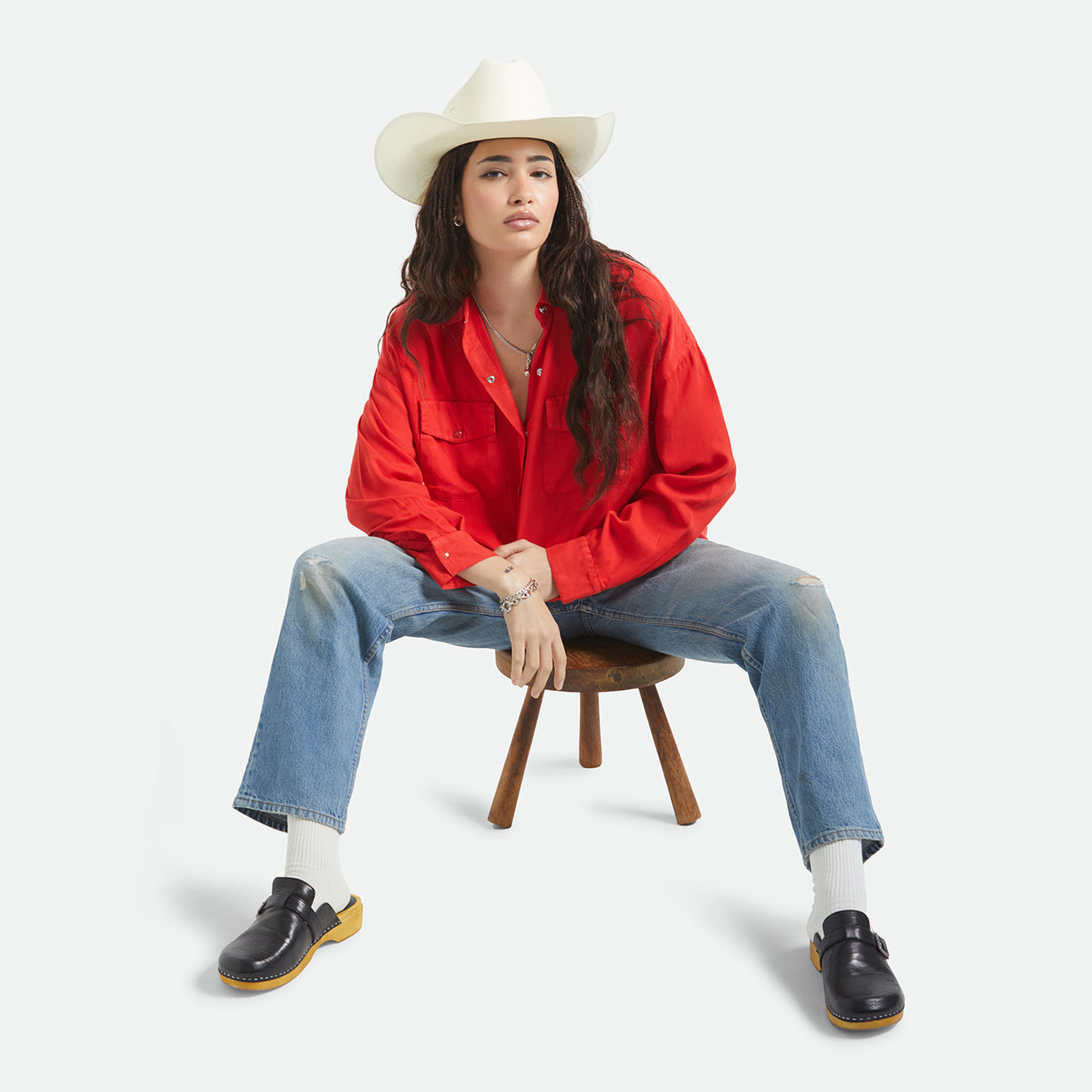 LAREDO STRAW COWBOY HAT - BONE
