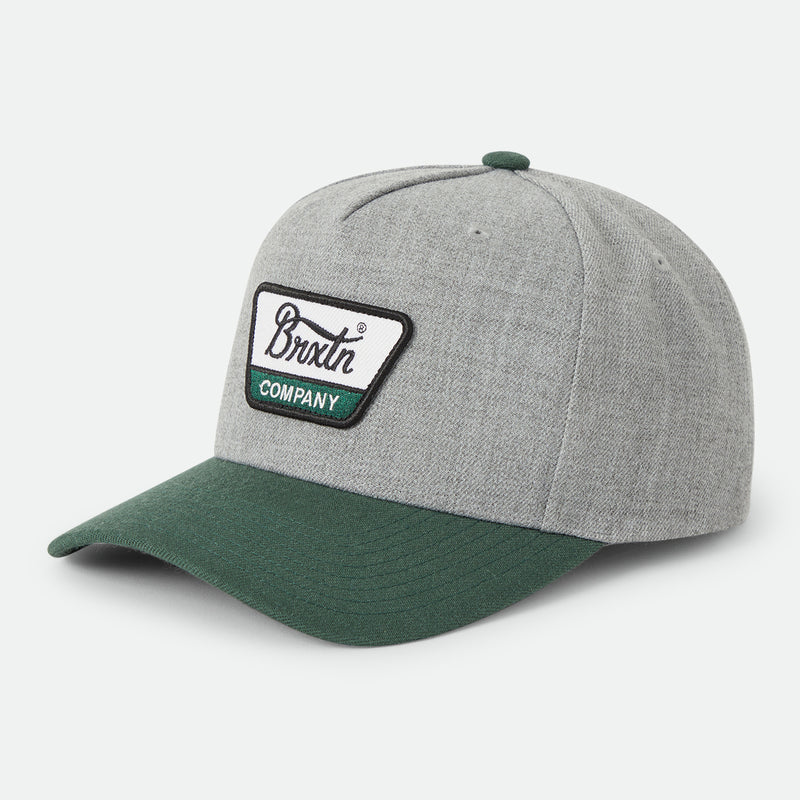 LINWOOD C SNAPBACK - DARK HEATHER GREY/DARK GREEN