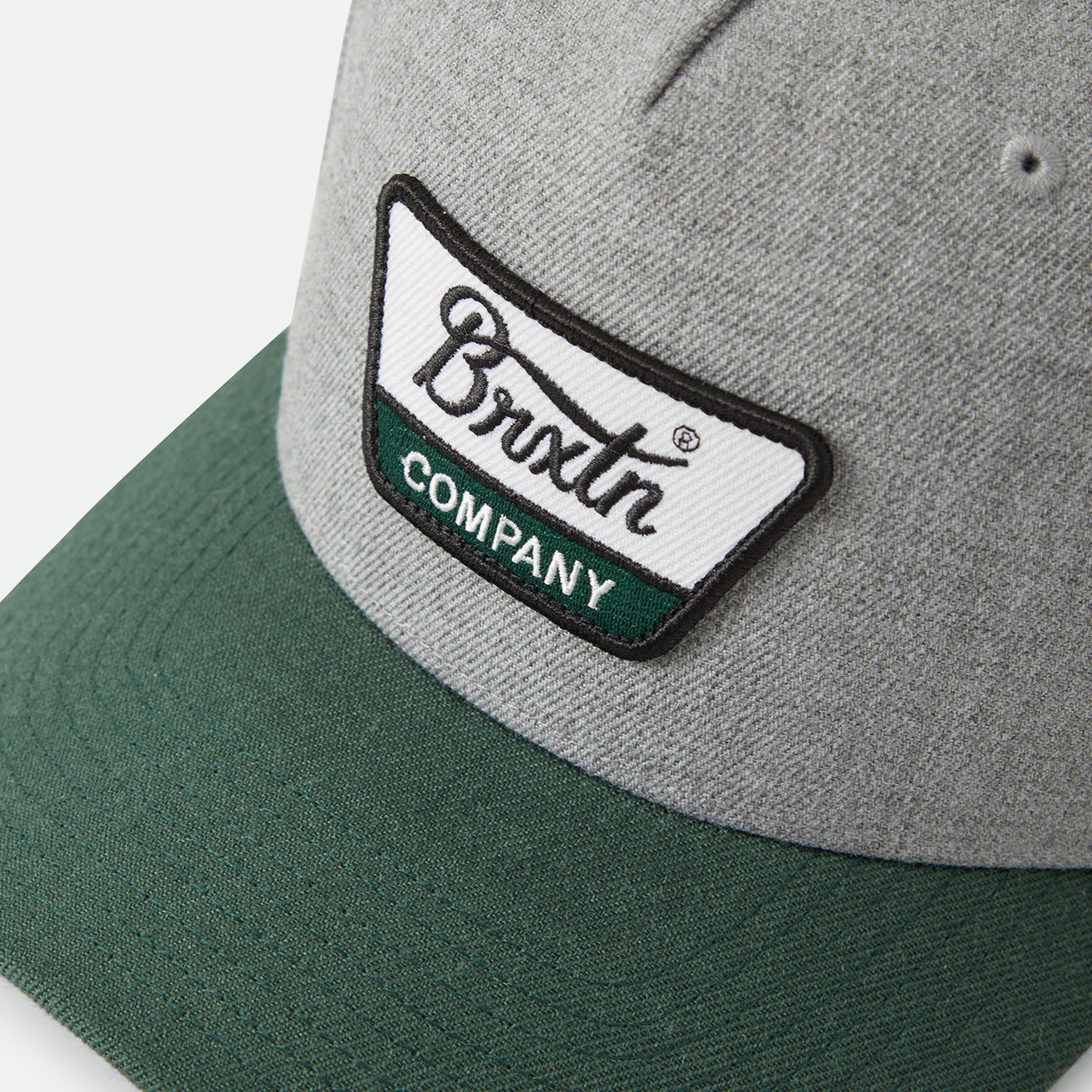 LINWOOD C SNAPBACK - DARK HEATHER GREY/DARK GREEN