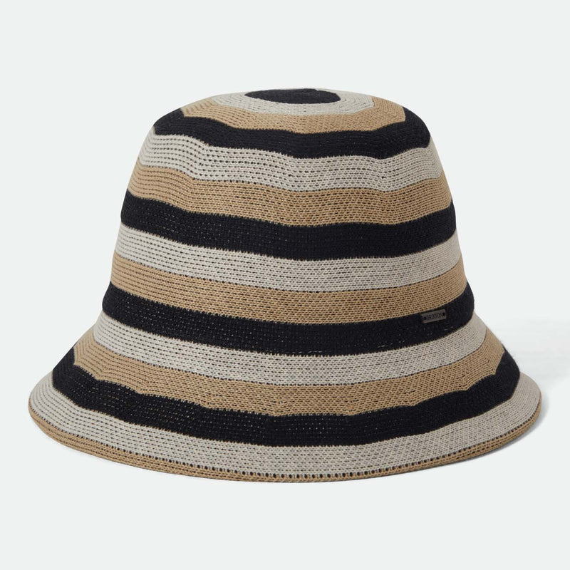 LISBOA KNIT PACKABLE BUCKET HA - BLACK/SAND/WHITECAP