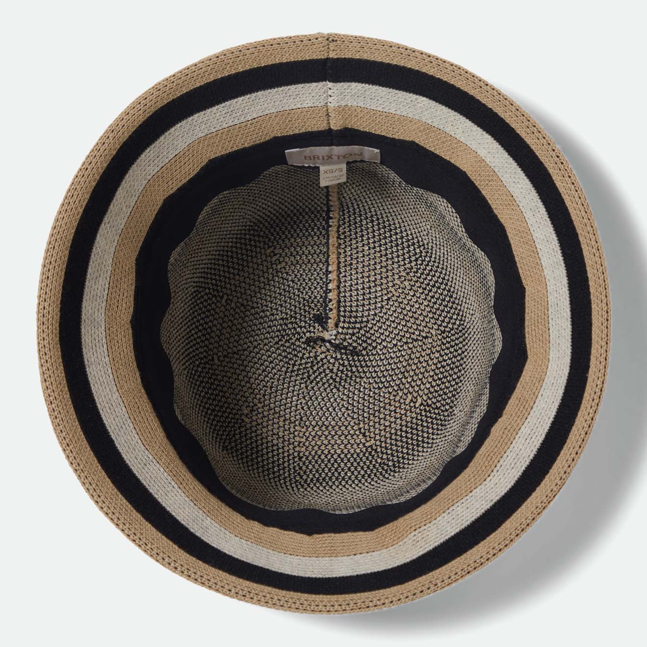 LISBOA KNIT PACKABLE BUCKET HA - BLACK/SAND/WHITECAP