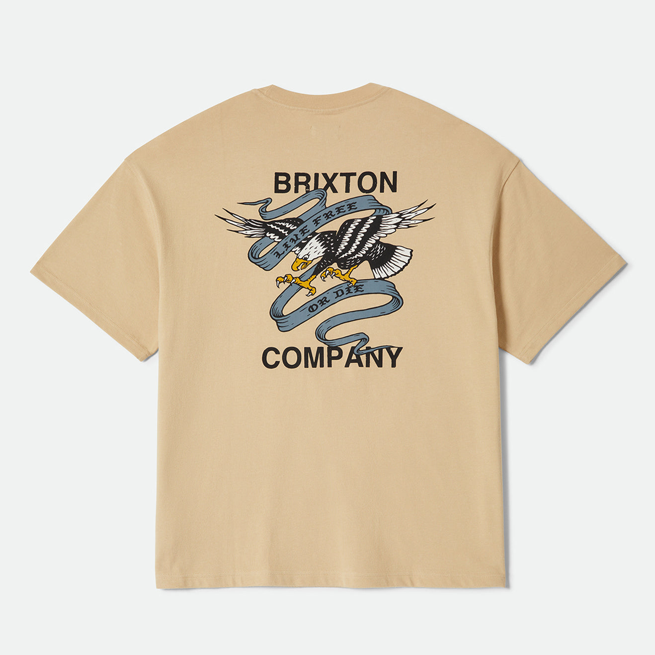 LIVE FREE HW RELAXED TEE-CREAM CLASSIC WASH