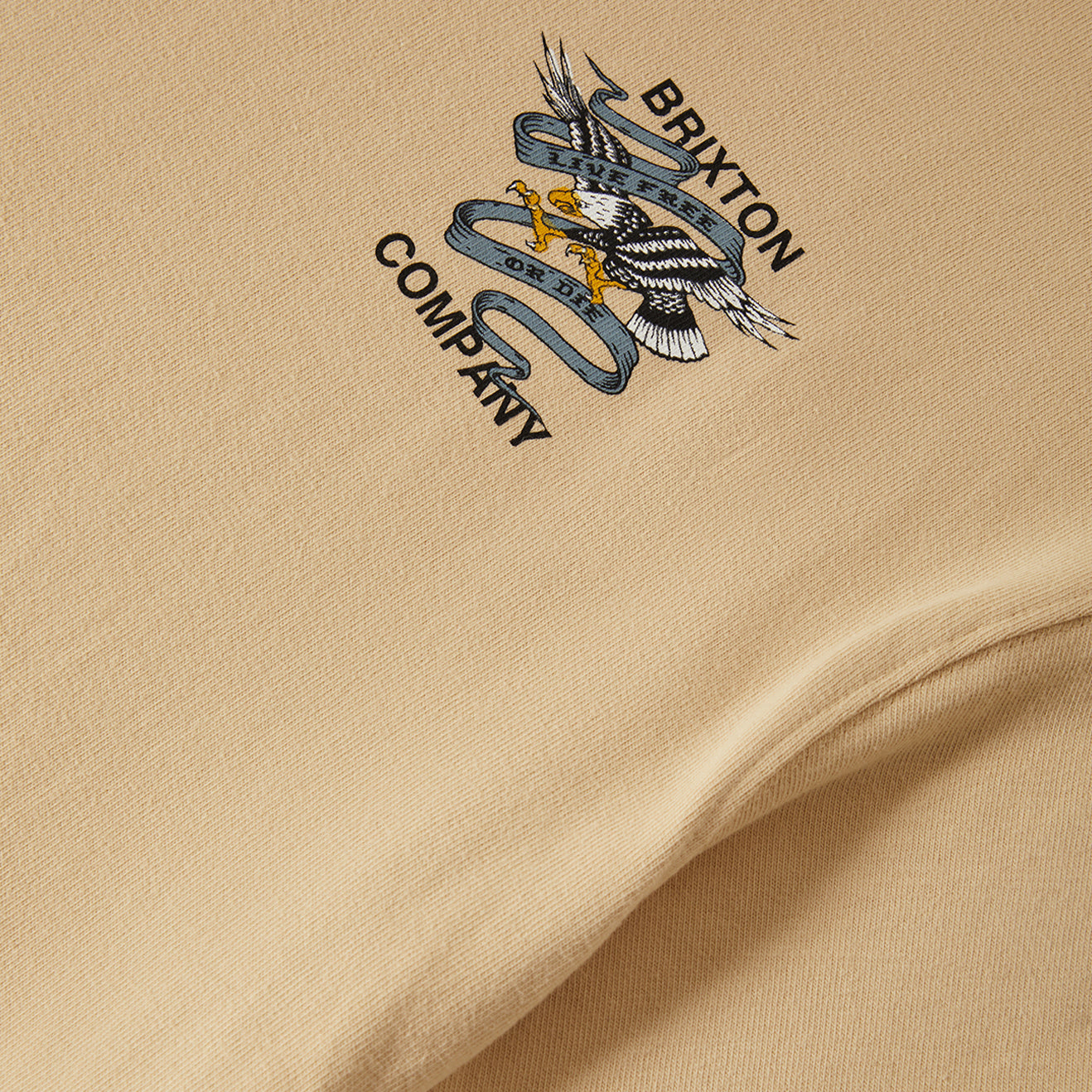 LIVE FREE HW RELAXED TEE-CREAM CLASSIC WASH