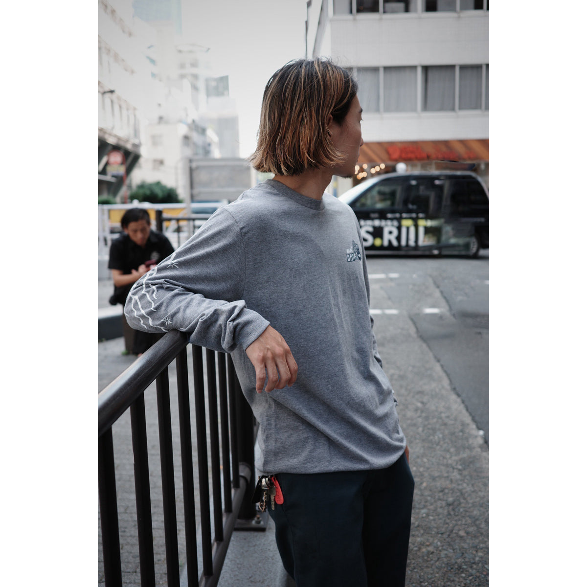MADDOX L/S STT - GRAPHITE HEATHER