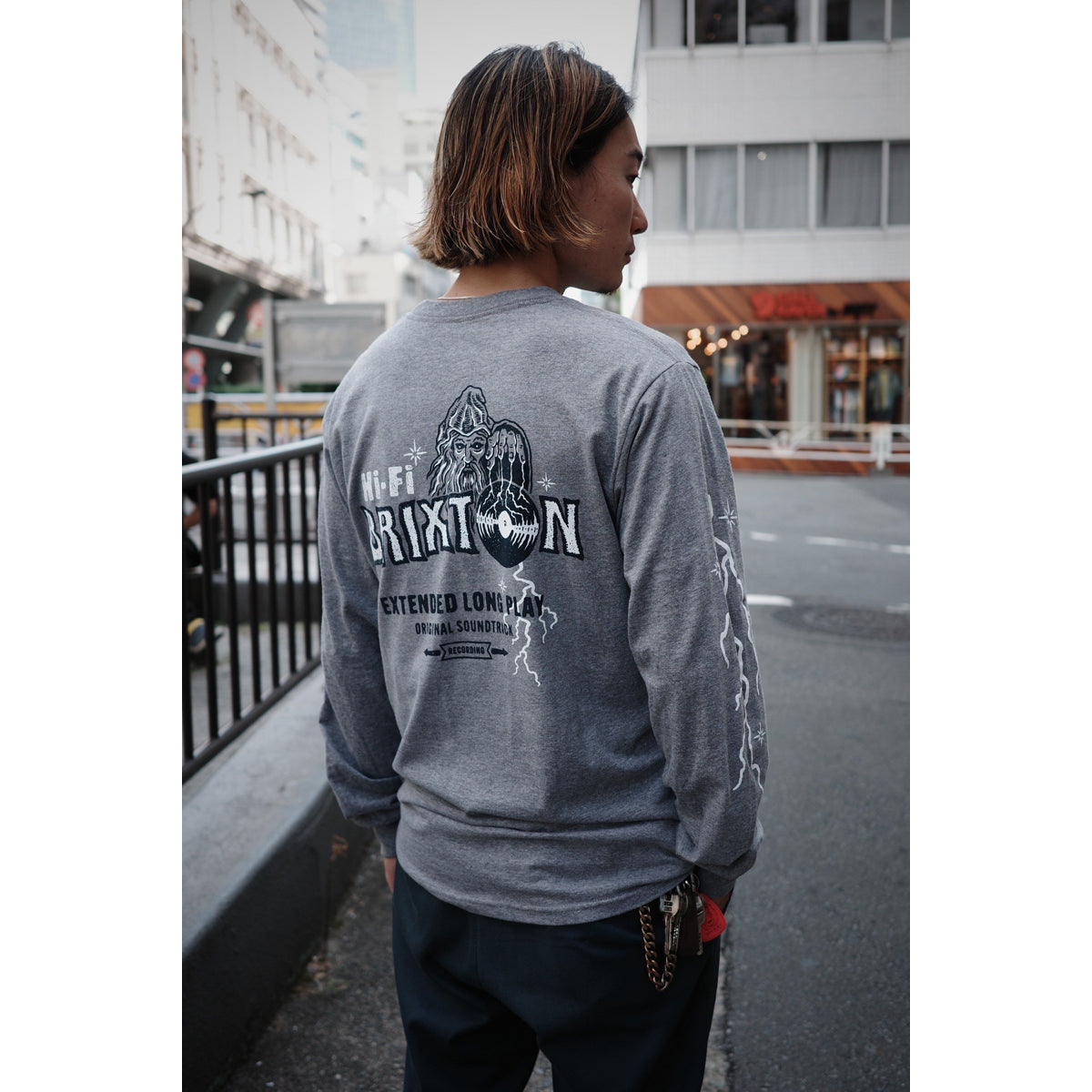 MADDOX L/S STT - GRAPHITE HEATHER