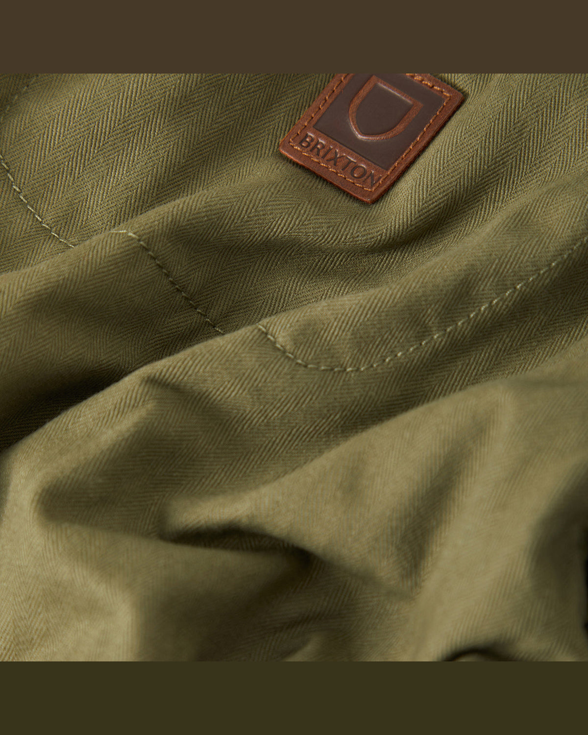 MECHANIC GARAGE ZIP JKT - OLIVE SURPLUS HERRINGBONE