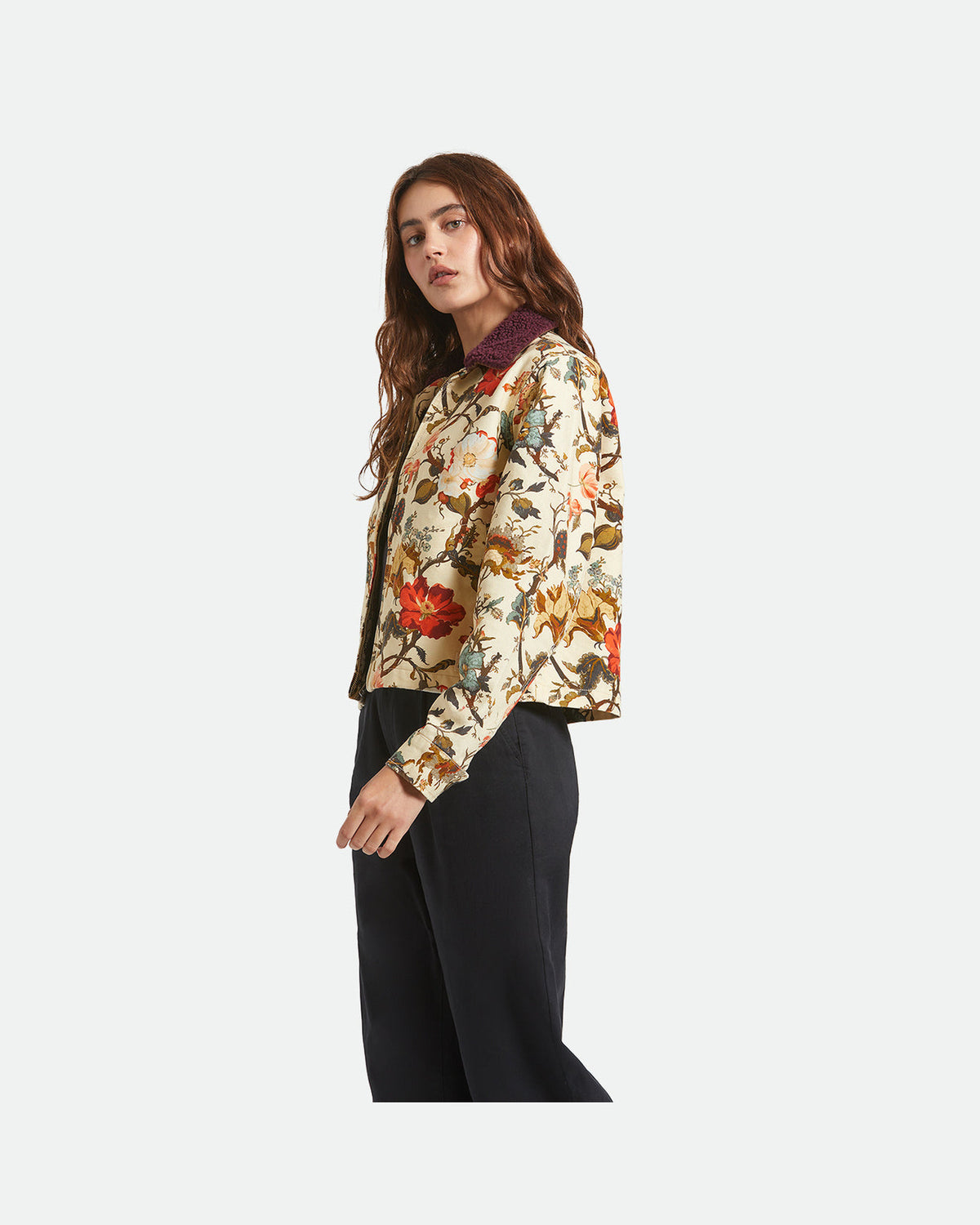 MECHANICS W GARAGE ZIP JACKET - BOTANICAL FLORAL
