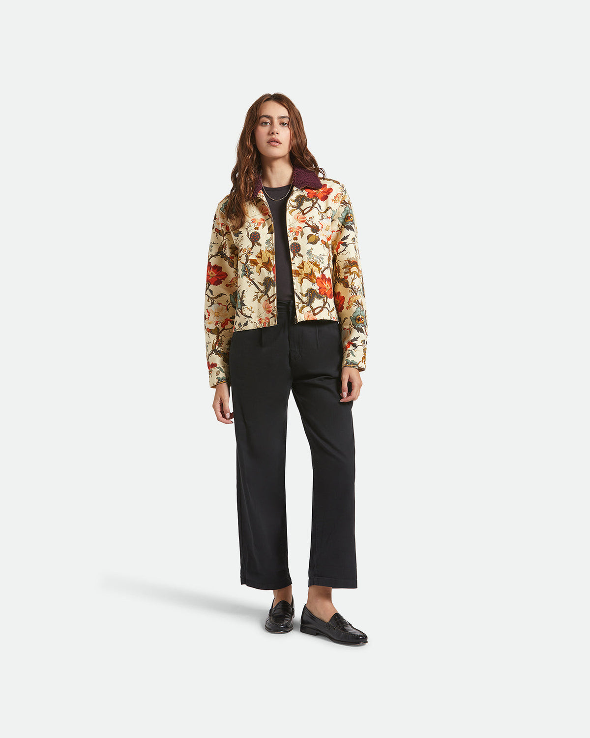 MECHANICS W GARAGE ZIP JACKET - BOTANICAL FLORAL